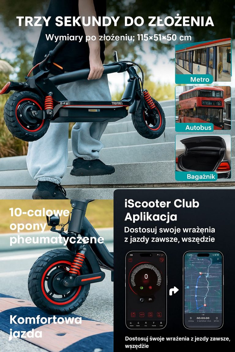 Hulajnoga elektryczna iScooter i10 Pro kompletny poradnik montażu i użytkowania 2025
