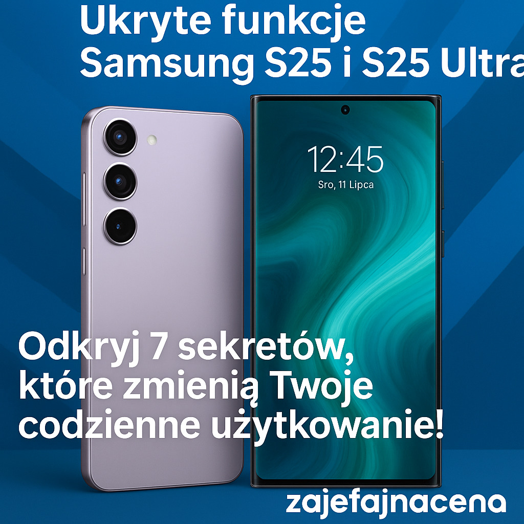 Ukryte funkcje Samsung S25 Ultra: Ekran smartfona Samsung Galaxy S25 Ultra z interfejsem One UI, symbolizujący zaawansowane i ukryte możliwości telefonu.