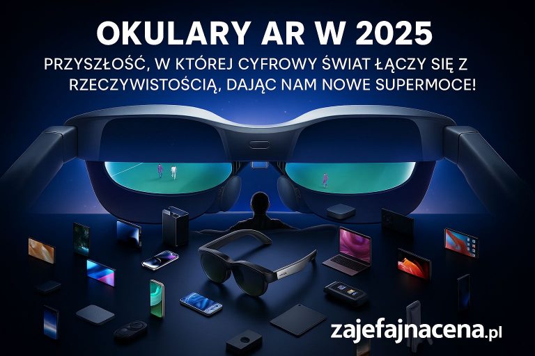 AR RayNeo Air 3s: Osoba nosząca eleganckie okulary AR RayNeo Air 3s, z subtelnym cyfrowym interfejsem widocznym w tle, symbolizujące przyszłość technologii. Okulary AR RayNeo Air 3s: Zbliżenie na wyświetlacz okularów RayNeo Air 3s, prezentujący wysoką jakość obrazu i możliwości interakcji w rozszerzonej rzeczywistości.