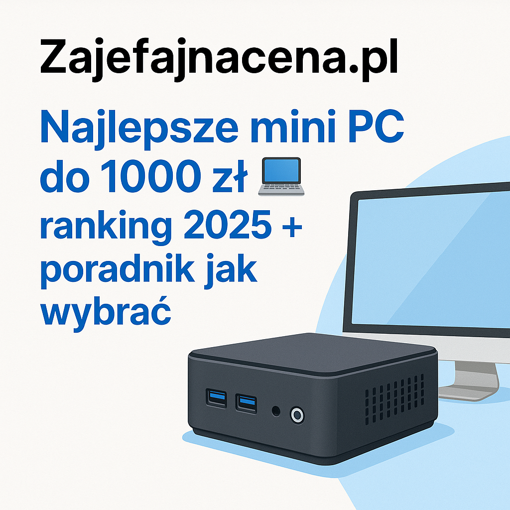 Mini PC do 1000 zł — Ranking 2025 + Poradnik: który mini komputer kupić